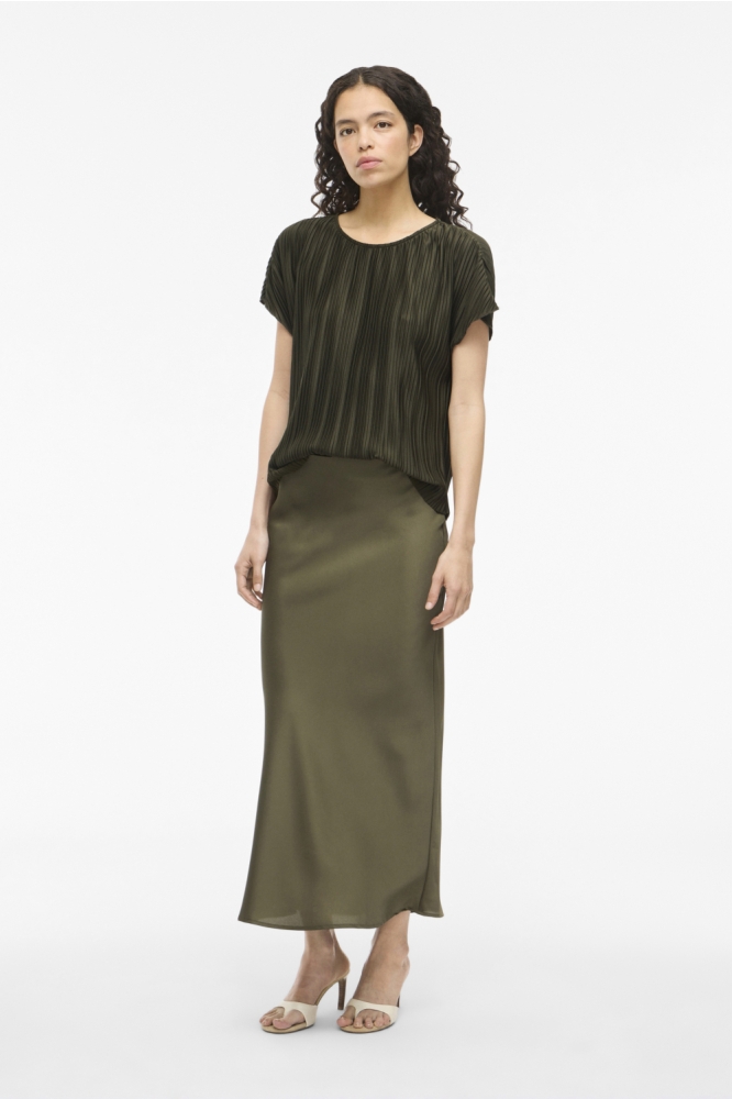 VITAHLIA O-NECK CAPSLEEVE TOP/DFS 14108026 Deep Depths